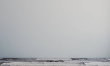 Boş Modern banyo. 3D render.