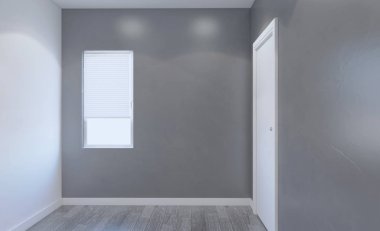 Modern boş banyo. 3D render.