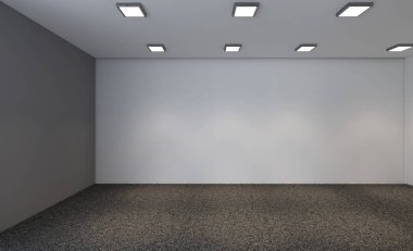 Modern boş ofis dolabı. Toplantı odası. 3D render.