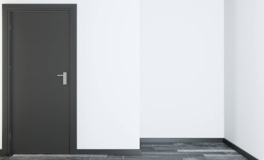 Parlak yeni banyo iç. 3D render. Boş iç