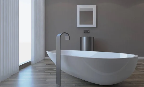 Abstracto Inodoro Baño Interior Para Fondo Renderizado —  Fotos de Stock