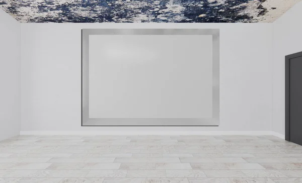 空白的房间 现代化的会议室 空的绘画 — 图库照片