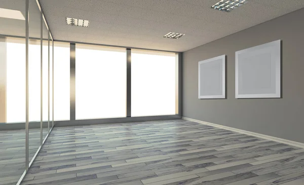 Leeg Interieur Rendering Moderne Kantoor Kast Vergaderzaal Rendering — Stockfoto