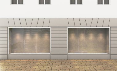 Eski evde alışveriş. 3D render