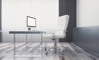 Modern ofis dolabı. Toplantı odası. 3D render.