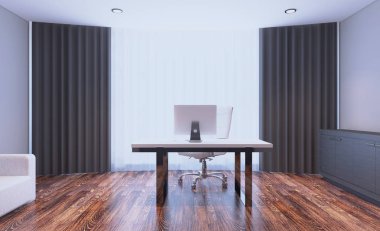Modern toplantı odası. 3D render.