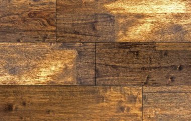 Doku ahşap parke. Döşeme. Sorunsuz. Üstten görünüm. Yakın çekim.