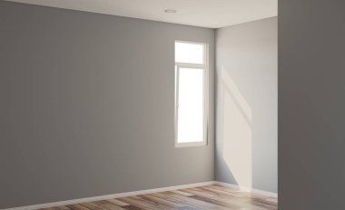 Boş iç. 3D render.