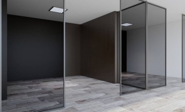Modern ofis dolabı. Toplantı odası. 3D render.