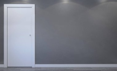 Modern boş banyo. 3D render.