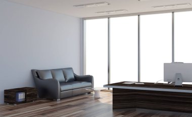 Modern ofis dolabı. Toplantı odası. 3D render.