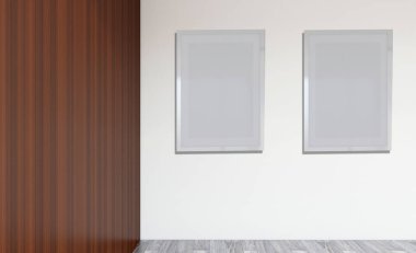 Modern ofis dolabı. Toplantı odası. 3D render. Boş iç