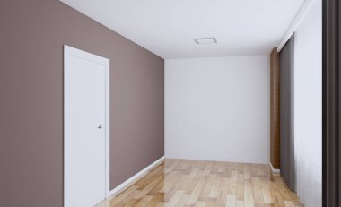 Modern boş ofis dolabı. Toplantı odası. 3D render.