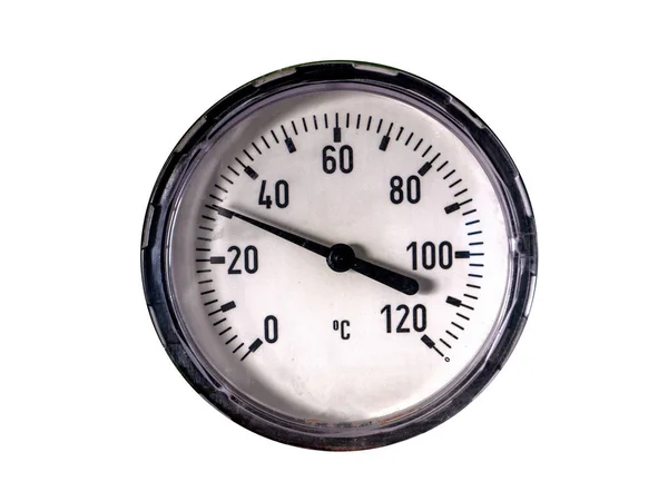 暖房システムの圧力計 — ストック写真