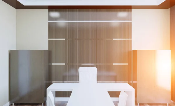 Modern Toplantı Odası Render Günbatımı — Stok fotoğraf