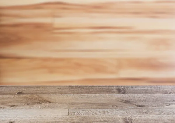 Latar Belakang Dengan Meja Kayu Kosong Tekstur Lantai Papan Kayu — Stok Foto