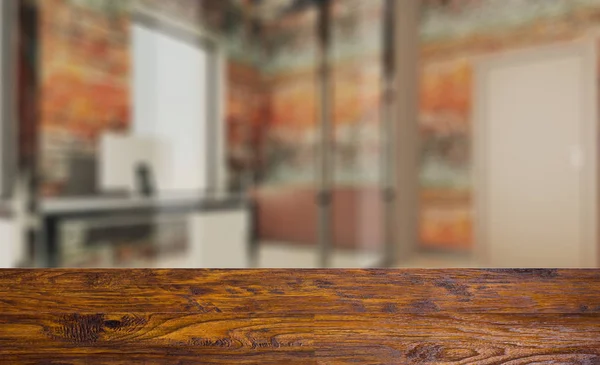 테이블입니다 바닥입니다 현대는 회의실 렌더링 — 스톡 사진