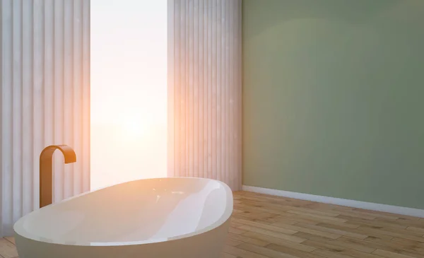 Abstrato Banheiro Banheiro Interior Para Fundo Renderização Pôr Sol — Fotografia de Stock
