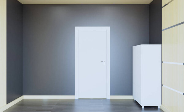 Empty modern office Cabinet. Meeting room. 3D rendering.