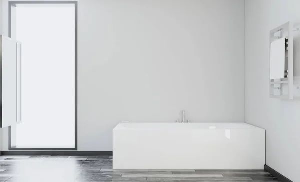 Bright New Bathroom Interior Rendering — Stock Photo, Image