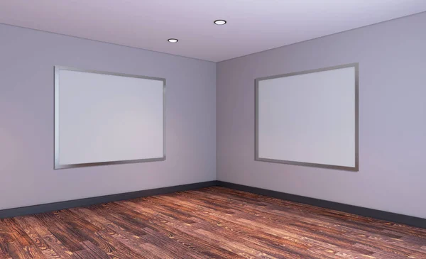 Modern Empty  office Cabinet. Meeting room. 3D rendering. Blank paintings