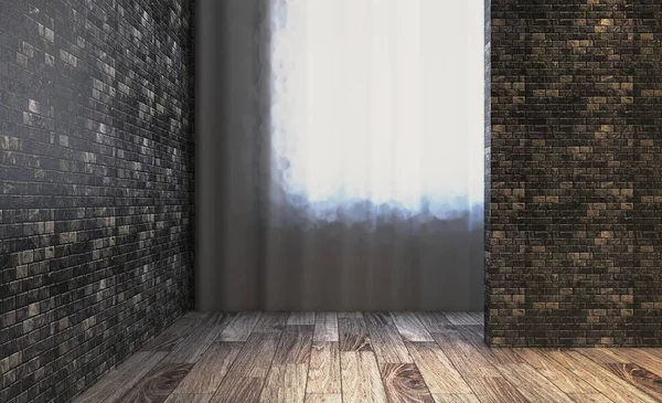 Abstrato Banheiro Banheiro Interior Para Fundo Renderização — Fotografia de Stock