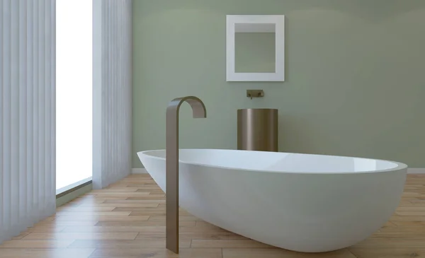 Baño Bañera Interior Renderizado —  Fotos de Stock
