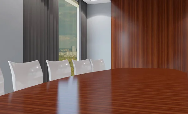 Modern Ofis Dolabı Toplantı Odası Render — Stok fotoğraf