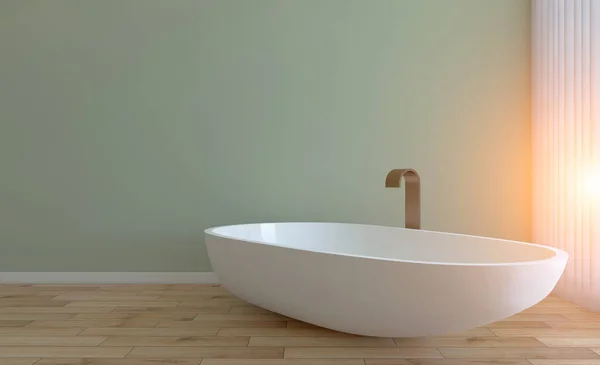 Cuarto Baño Limpio Fresco Con Luz Natural Representación Puesta Sol — Foto de Stock