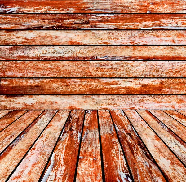 Interno in legno. Sfondo da vecchie schede — Foto Stock