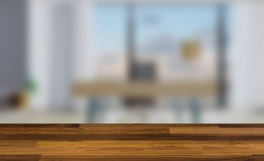 Büyük ofis minimalist tarzda büyük pencereler ile. İş 