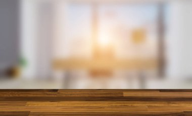 Büyük ofis minimalist tarzda büyük pencereler ile. İş 