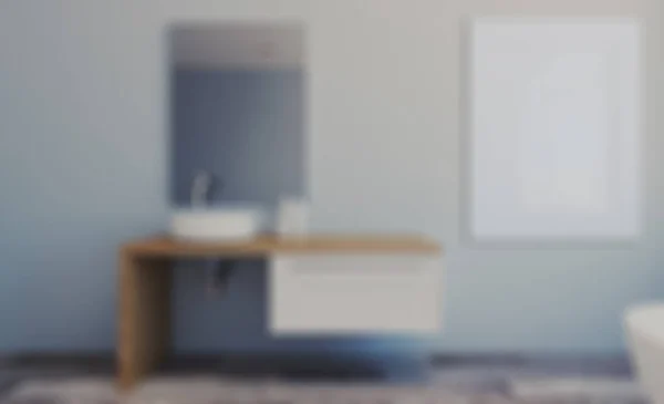 Абстрактная размытая фотография. Просторная ванная комната в серых тонах остроумия — стоковое фото