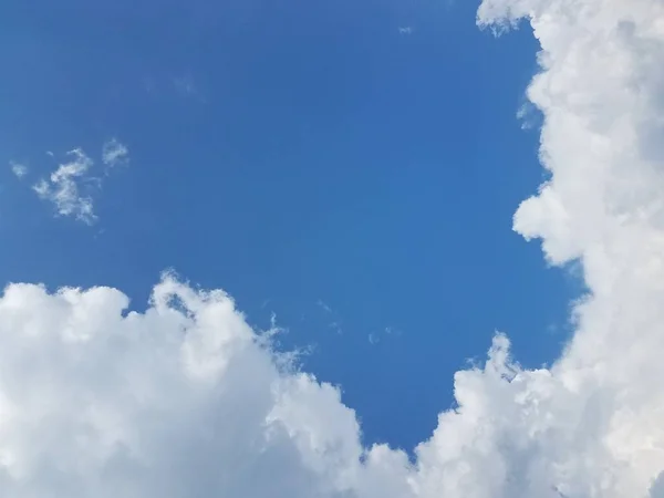 Крупним Планом Блакитні Небо Хмари — стокове фото
