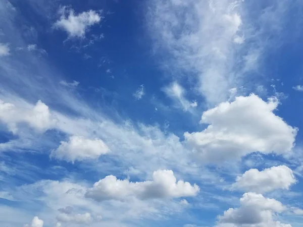 Primo Piano Nuvole Cielo Blu — Foto Stock