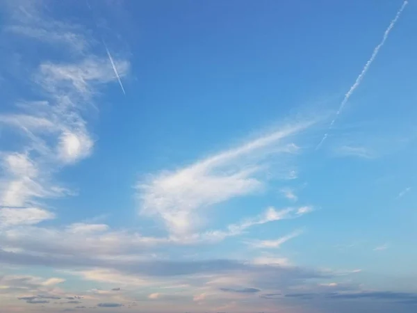 Closeup Blue Sky Clouds — Stock Photo, Image