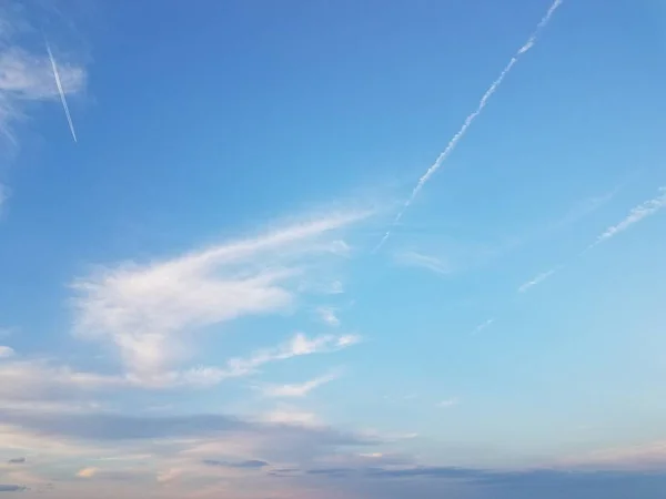 Nahaufnahme Blauer Himmel Wolken — Stockfoto