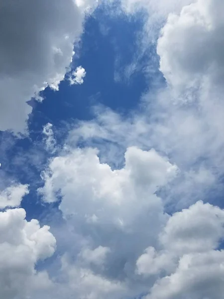 Nahaufnahme Blauer Himmel Wolken — Stockfoto