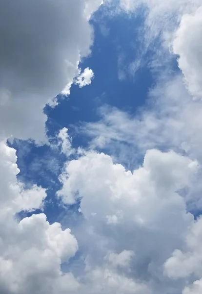 Primo Piano Nuvole Cielo Blu — Foto Stock