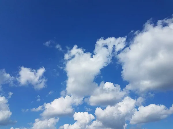 Gros Plan Ciel Bleu Nuages — Photo