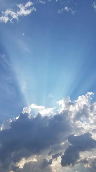 Primeros Planos Nubes Azules Del Cielo —  Fotos de Stock