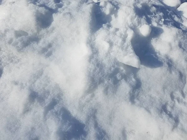 Zbliżenie Tekstury Śniegu Tło — Zdjęcie stockowe