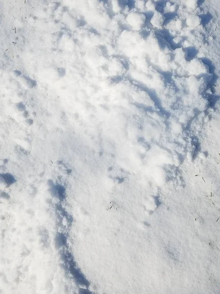 Närbild Snö Struktur Bakgrund — Stockfoto