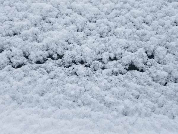 Primer Plano Textura Nieve Fondo — Foto de Stock