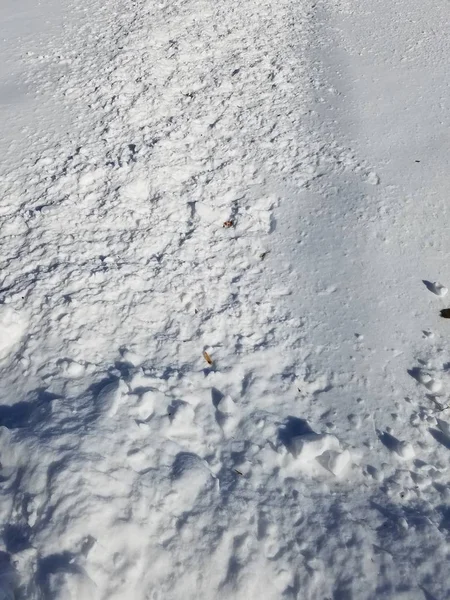 Närbild Snö Struktur Bakgrund — Stockfoto