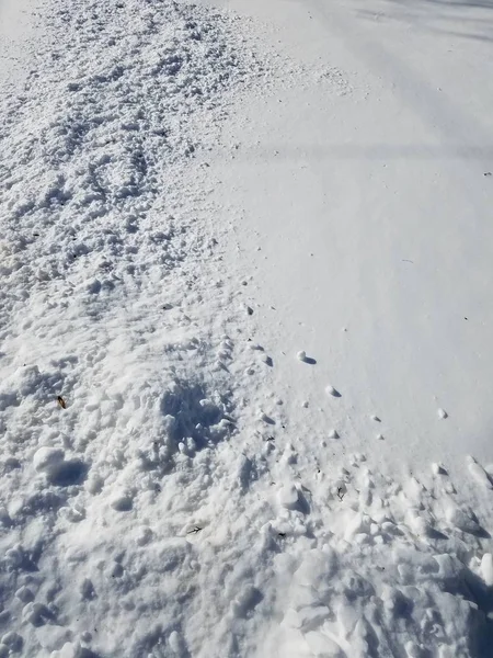 Primer Plano Textura Nieve Fondo — Foto de Stock