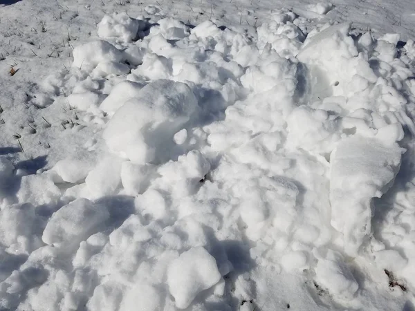 Nahaufnahme Schnee Textur Hintergrund — Stockfoto