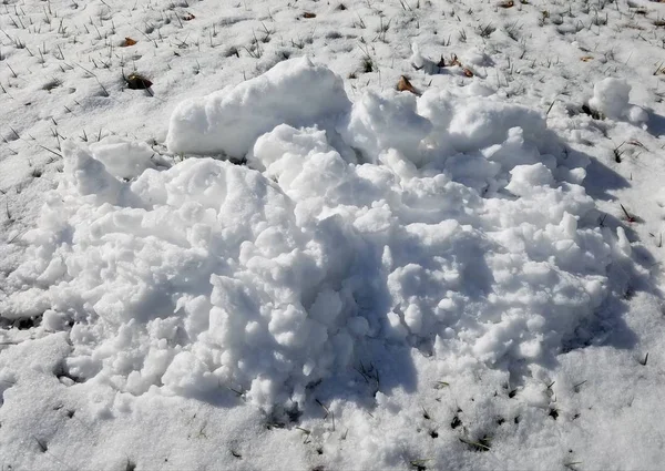 Closeup Fundo Textura Neve — Fotografia de Stock