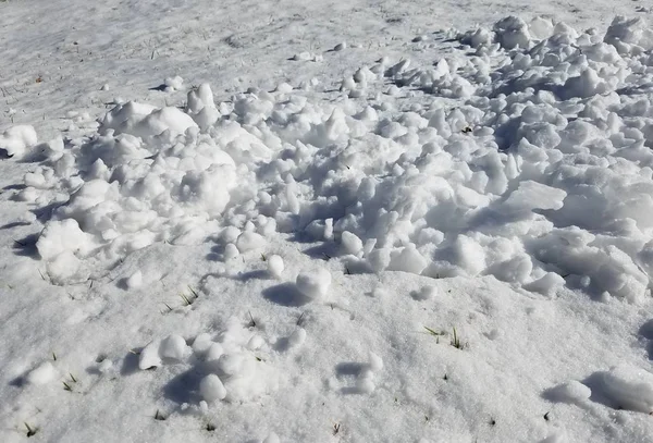 Zbliżenie Tekstury Śniegu Tło — Zdjęcie stockowe