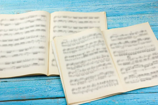 Primer Plano Partituras Notas Musicales Con Enfoque Selectivo —  Fotos de Stock
